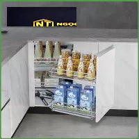 Kệ góc liên hoàn inox SUS304 nan oval